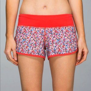 Lululemon Speed Shorts in Prism Petal